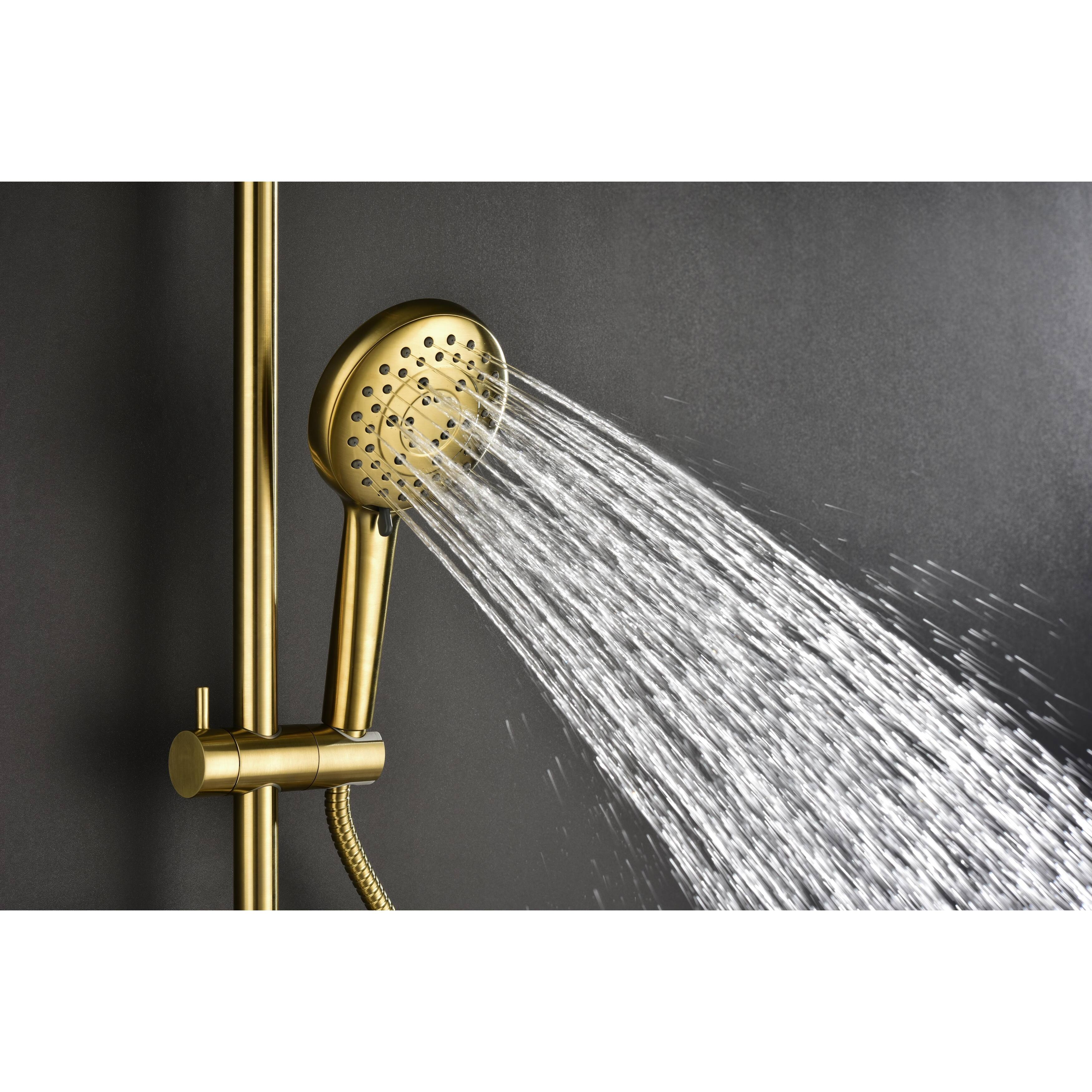 ShowerSpas Shower System, with 10" Rain Showerhead, Multi Function Dual